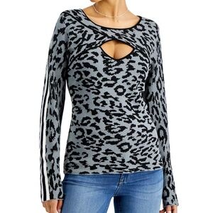 NWT Single Thread Leopard Sweater